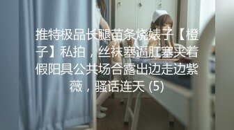 推特极品长腿苗条烧婊子【橙子】私拍，丝袜塞逼肛塞夹着假阳具公共场合露出边走边紫薇，骚话连天 (5)