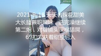 2021-9-18 天天去探花甜美大长腿兼职嫩妹，洗完澡继续第二炮，对着镜头深喉舔屌，69扣穴扶着细腰后入