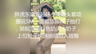 胖虎东南亚越妹小皮鞭头套项圈玩SM，跪着舔脚辫子抽打，骑脸舔逼粉色奶头大奶子，上位骑坐快速抽插后入翘臀