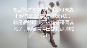 极品气质尤物御姐【字母夫妻】经典的3p姿势，没办法，就是很舒服，要被这好哥俩玩死了，明显看得出都有点肿啦 (1)