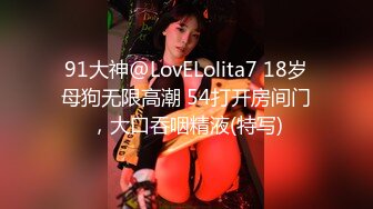 91大神@LovELolita7 18岁母狗无限高潮 54打开房间门，大口吞咽精液(特写)