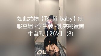 如此尤物【Tsuki-baby】制服空姐~学生装~乳夹跳蛋黑牛自慰【26V】 (8)