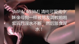 [MP4/ 653M] 清纯可爱高中妹像母狗一样被男友调教啪啪紫薇后淫水不断，然后舔食淫水！