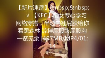 【新片速遞】&nbsp;&nbsp;❤️√ 【KFC】靓女专心学习网络穿搭，半透内翘屁股给你看黑森林 凉拌屁股夹屁股沟一览无余 [497MB/MP4/01:14