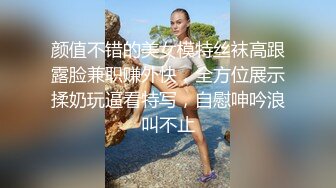 颜值不错的美女模特丝袜高跟露脸兼职赚外快，全方位展示揉奶玩逼看特写，自慰呻吟浪叫不止