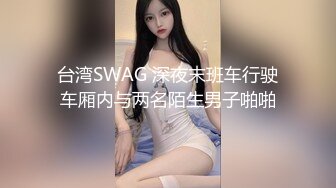 台湾SWAG 深夜末班车行驶车厢内与两名陌生男子啪啪