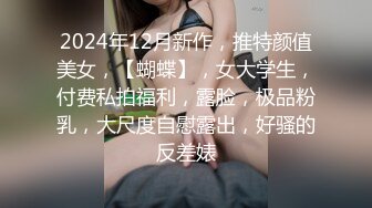 2024年12月新作，推特颜值美女，【蝴蝶】，女大学生，付费私拍福利，露脸，极品粉乳，大尺度自慰露出，好骚的反差婊