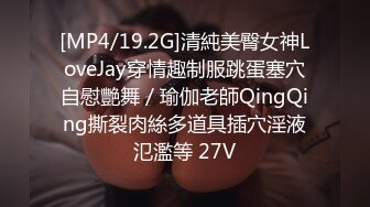 [MP4/19.2G]清純美臀女神LoveJay穿情趣制服跳蛋塞穴自慰艷舞／瑜伽老師QingQing撕裂肉絲多道具插穴淫液氾濫等 27V